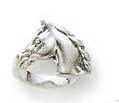 Sterling Silver Horsehead Ring